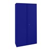 Afmeting: H195 x B90 x D42 cm | Incl. 4 laterale legborden. RAL 5002 Afmeting: H195 x B90 x D42 cm | Incl. 4 laterale legborden. RAL 5002