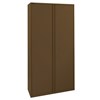 Afmeting: H195 x B90 x D42 cm | Incl. 4 laterale legborden. RAL 8025 Afmeting: H195 x B90 x D42 cm | Incl. 4 laterale legborden. RAL 8025