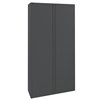 Afmeting: H195 x B90 x D42 cm | Incl. 4 laterale legborden. RAL 7024 Afmeting: H195 x B90 x D42 cm | Incl. 4 laterale legborden. RAL 7024