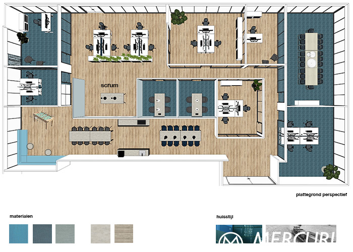 Ontwerp kantoorinrichting Ontwerp kantoorinrichting
