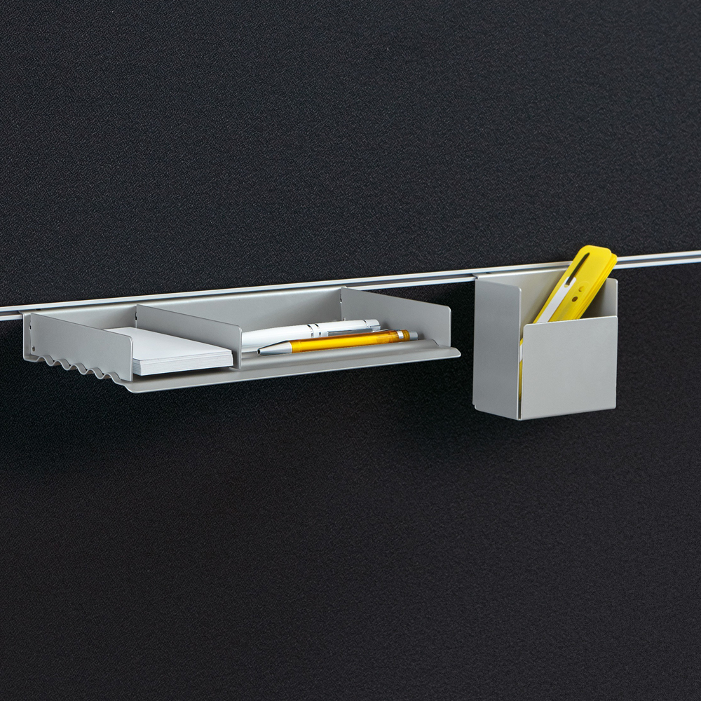 Terio Plus Akoestisch Bureaupaneel Met Accessoirerail afbeelding