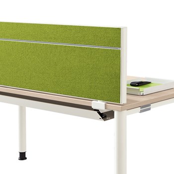 Product afbeelding van Terio Plus Akoestisch Bureaupaneel Met Accessoirerail Terio Plus Akoestisch Bureaupaneel Met Accessoirerail afbeelding