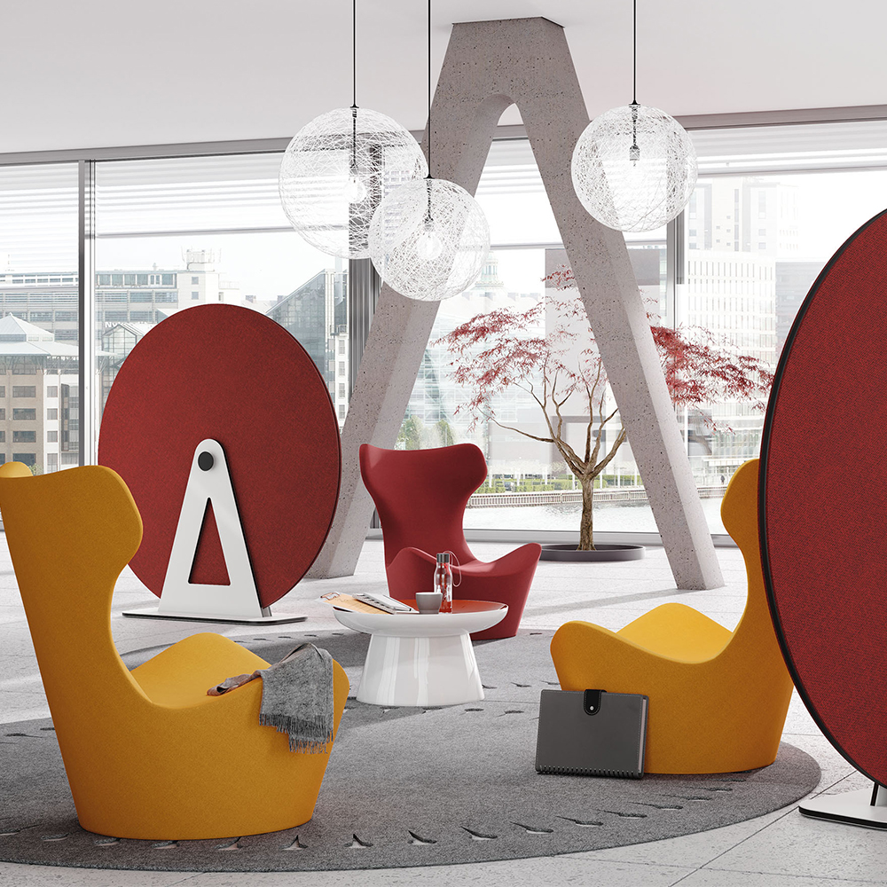 Akoestische roomdivider Disc afbeelding