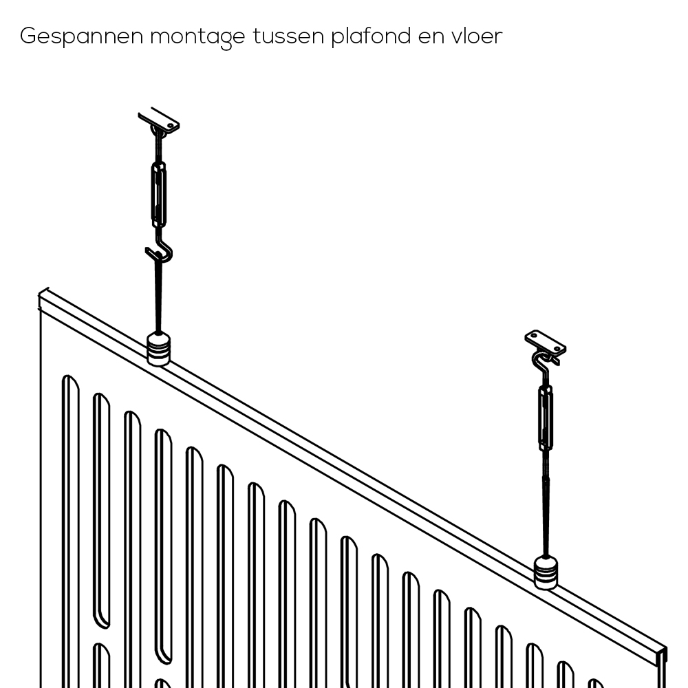 Hangpaneel Mesh Matrix afbeelding