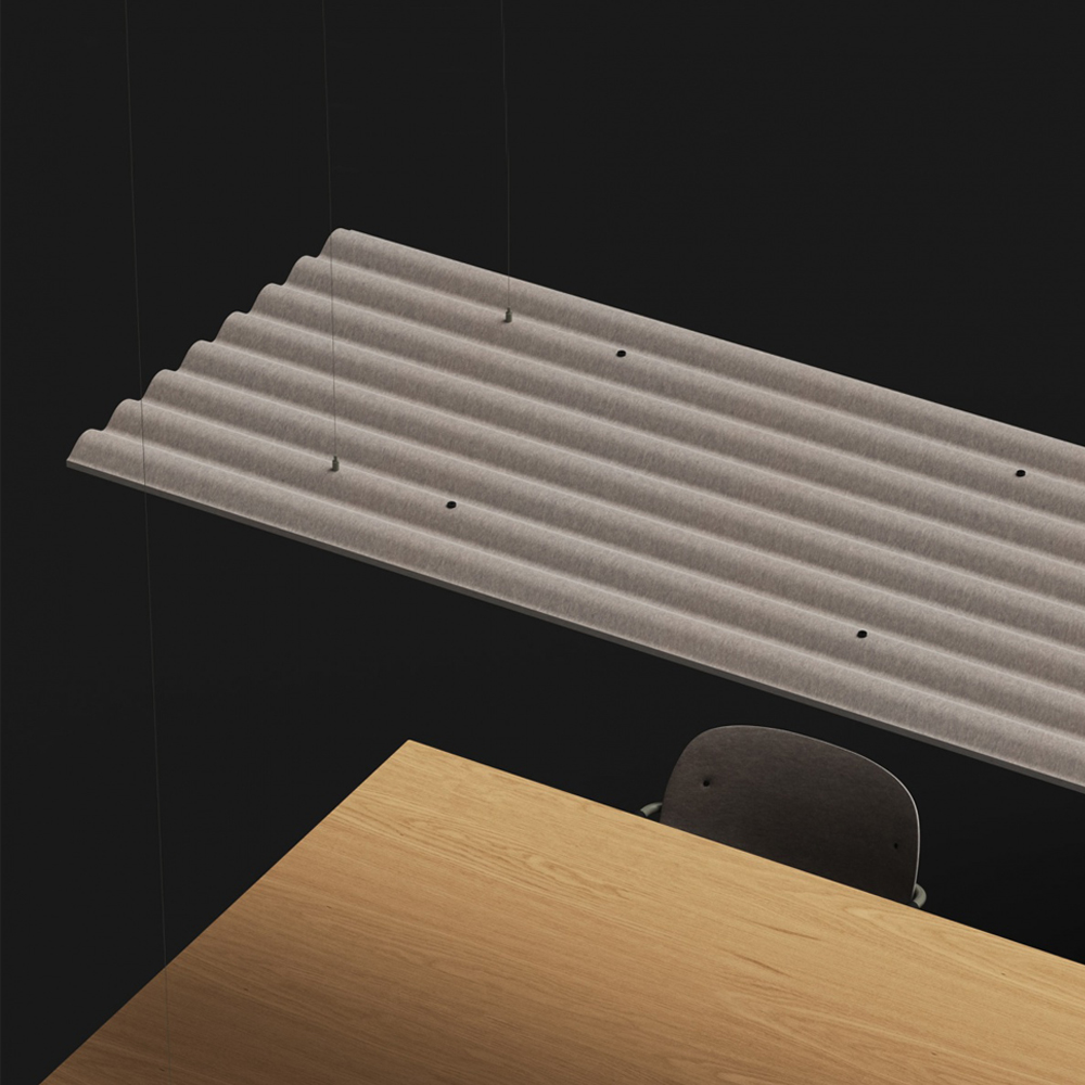 De Vorm plafondpaneel Mute Flow Floating afbeelding