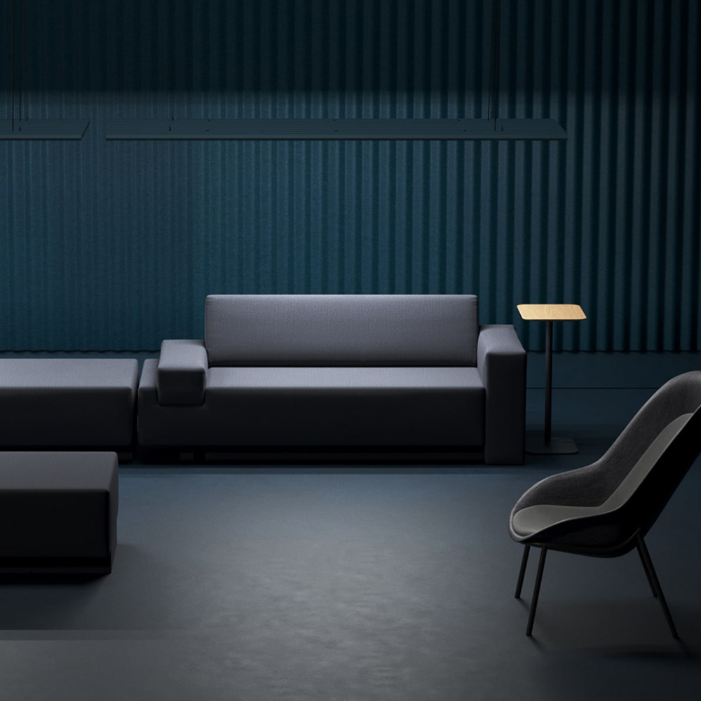 De Vorm plafondpaneel Mute Flow Floating Light afbeelding