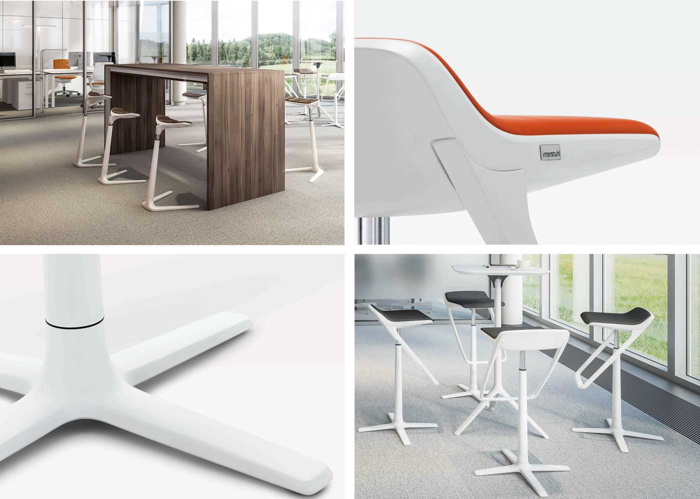 Ergonomische stahulp en barkruk Kinetic Ergonomische stahulp en barkruk Kinetic