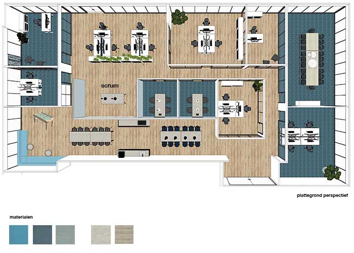 Ontwerp kantoorinrichting Ontwerp kantoorinrichting