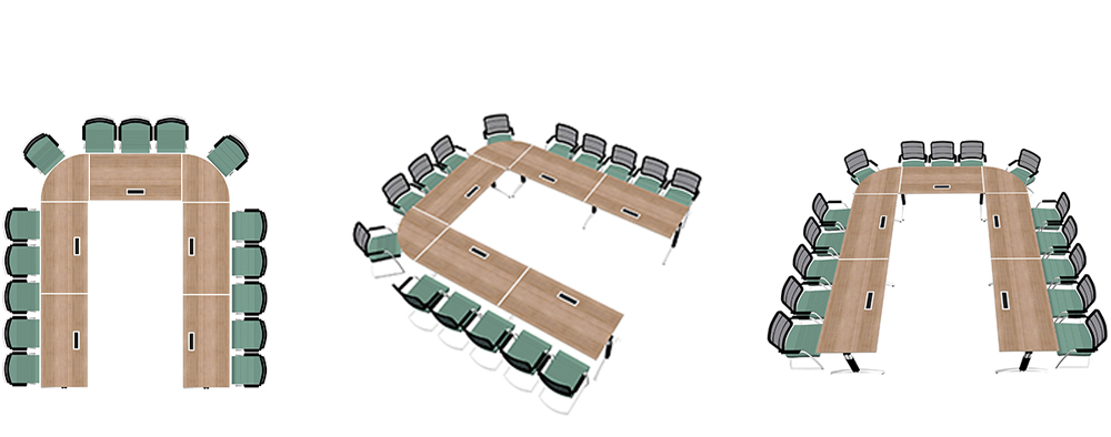 Maatwerk vergadertafels - U vorm vergadertafel