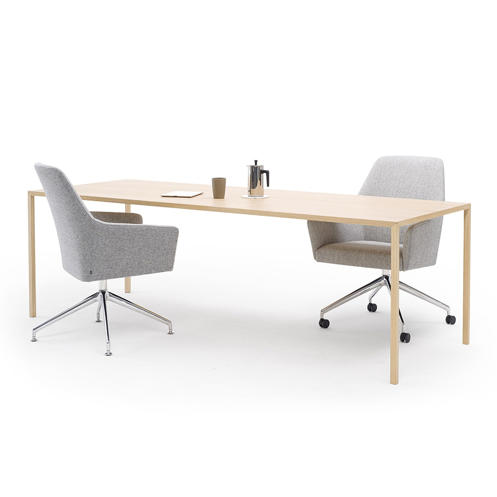 Houten Vergadertafel Slim afbeelding