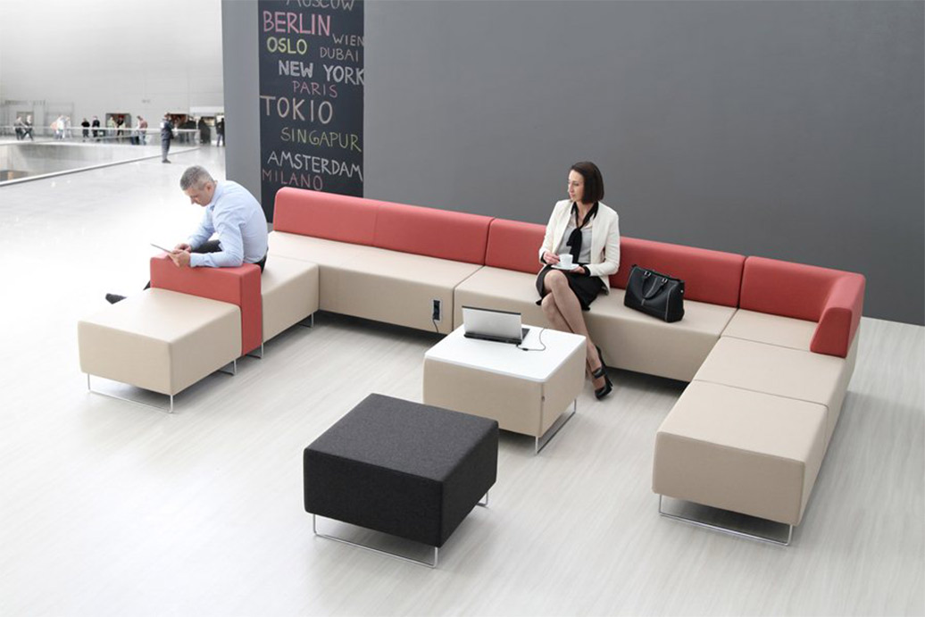 Wachtkamerbank Quadra afbeelding