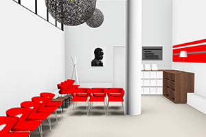 Wachtkamer inrichting voorbeeld 1 Wachtkamer inrichting voorbeeld 1