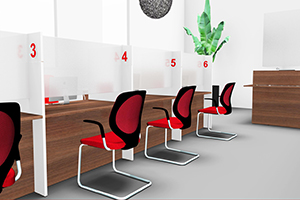 Receptieruimte inrichting voorbeeld 2 Receptieruimte inrichting voorbeeld 2