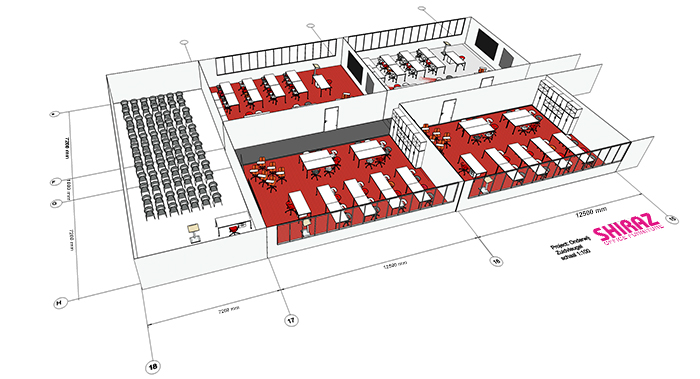 3D ontwerp zaalinrichting 3D ontwerp zaalinrichting