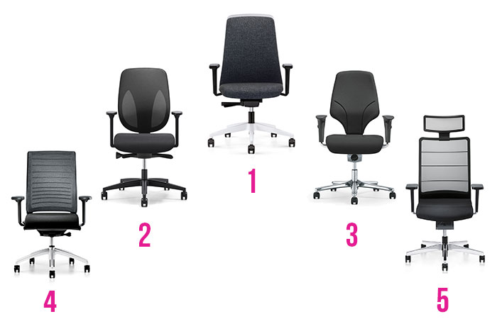 De 5 beste kantoorstoelen in ons assortiment Heijka