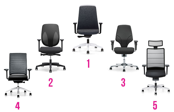 Top 5 beste bureaustoelen van Office Furniture